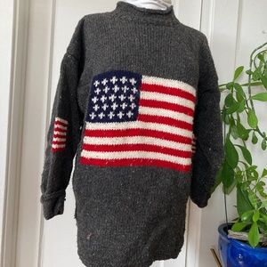 American Flag Wool Sweater